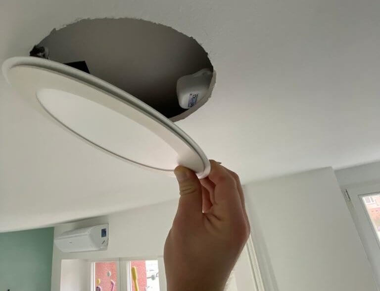 ceiling leak sensor detail