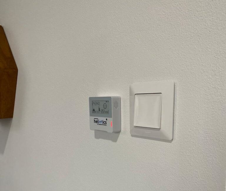 CO2 sensor next to light switch
