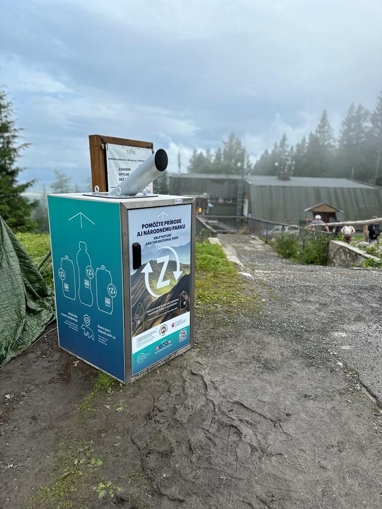 bear-proof waste container in Hrebienok, High Tatras