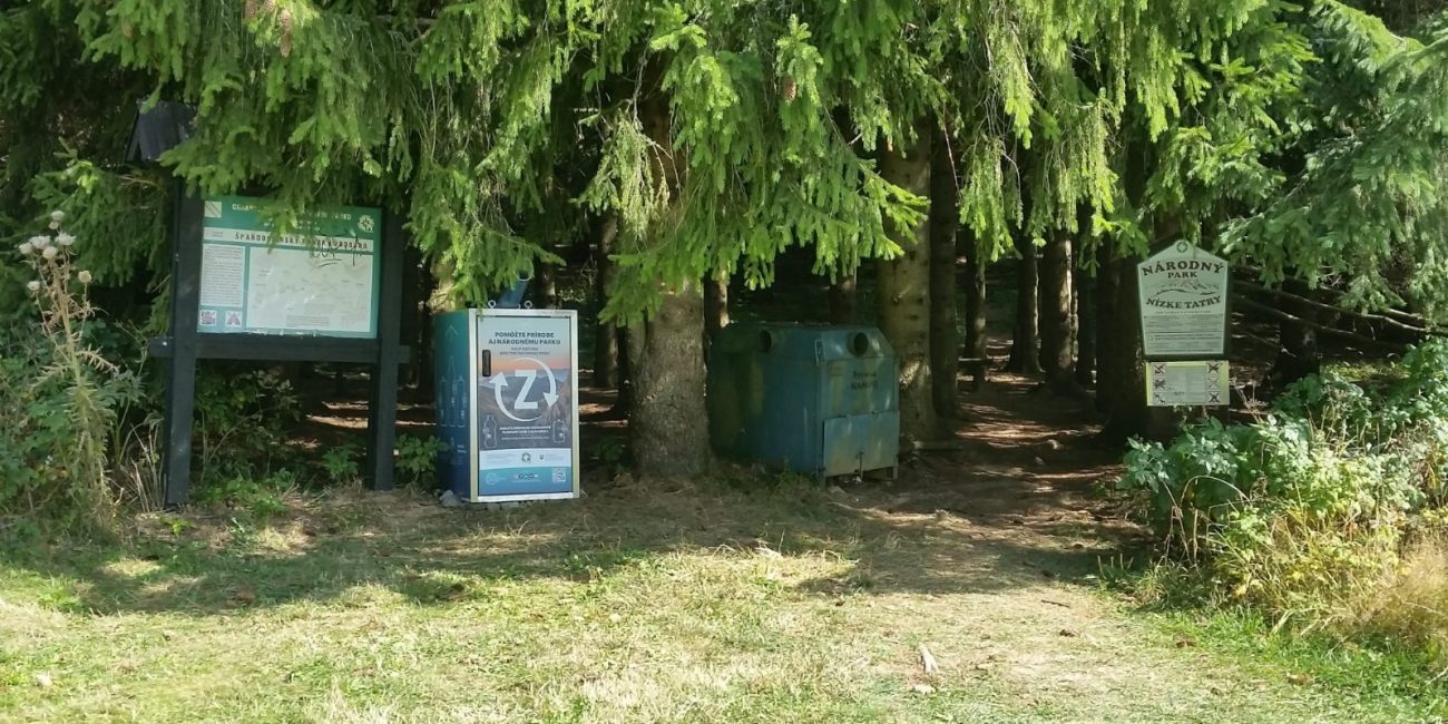 bear-proof waste container in Hiadelske sedlo, Low Tatras
