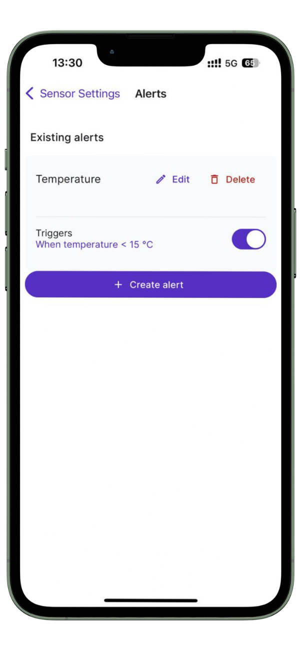 heliotics app alert preview